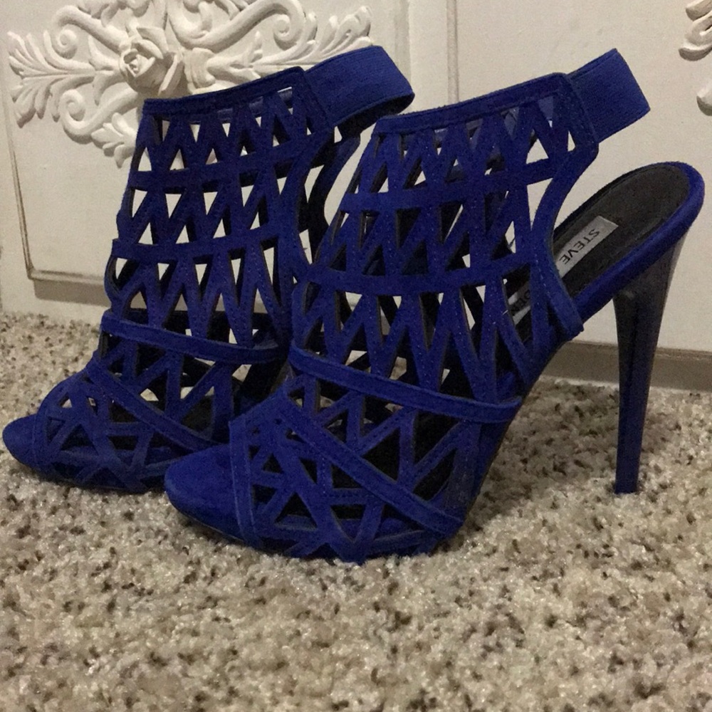 Steve Madden Blue Heels